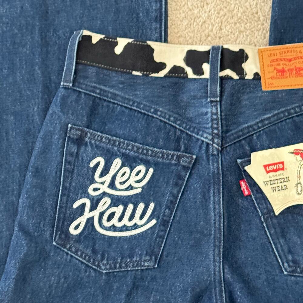 Levi’s Pixar Toy Story Jessie Western Ribcage Bell Flare Jean Women 29 Cowgirl - Picture 5 of 16